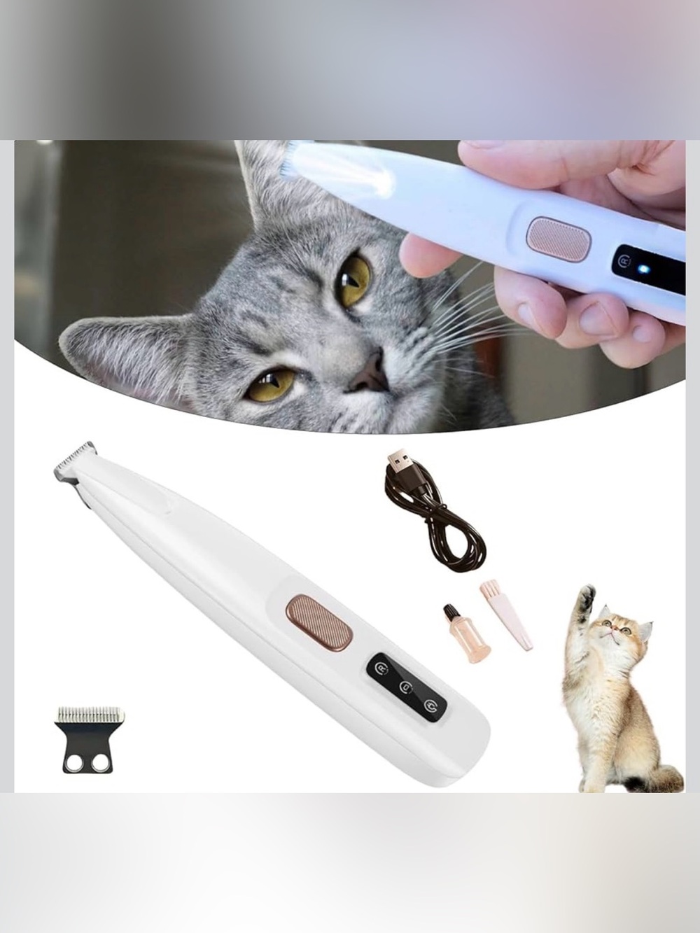 New Open Box Cat Grooming Trimmer, Belvedir Cat Trimmer, Cordless Pet Shaver